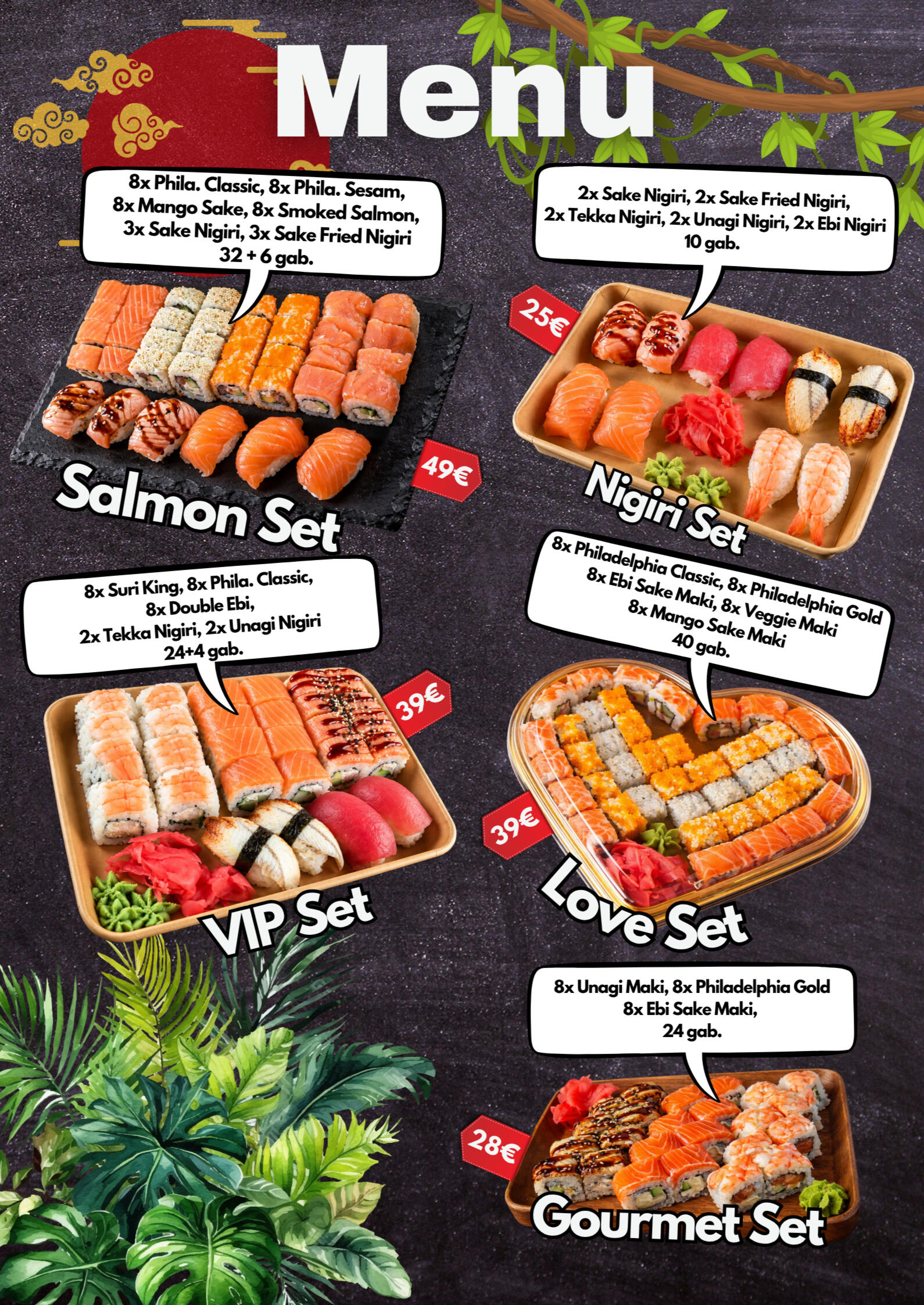 Sushi Snacks. Suši, poke, uzkodas un picas. Piegāde Mārupē un Tīrainē.